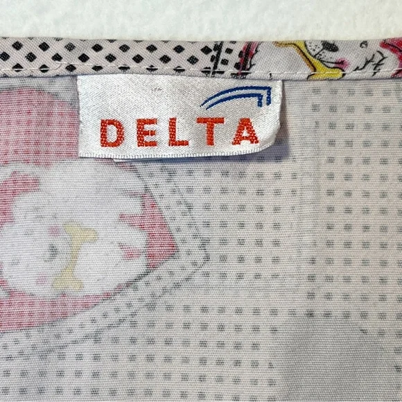 Delta Scrub Top Veterinary Dogs Hearts Dots Pockets Large - Picture 7 of 9